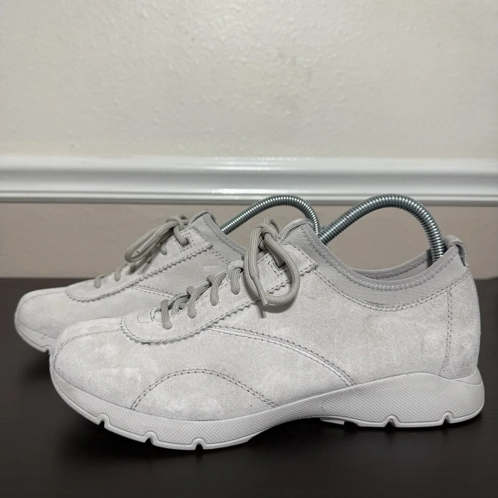 Dansko Audra Shoes Gray‎ Suede Leather Sneakers Size 39 EUR 8.5 / 9 Women's